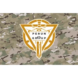 Флаг Роты ударных БПЛА «Perun Group» 79 ОДШБр ВСУ. Вариант-04 Флаг Роты ударных БПЛА «Perun Group» 79 ОДШБр ВСУ. Вариант-04