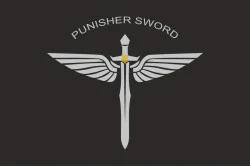 Флаг Подразделения БПЛА «Punisher Sword» ЦСО «Альфа» СБУ. Вариант-01