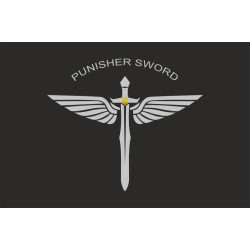 Прапор Підрозділу БПЛА «Punisher Sword» ЦСО «Альфа» СБУ. Варіант-01 Прапор Підрозділу БПЛА «Punisher Sword» ЦСО «Альфа» СБУ. Варіант-01
