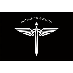 Прапор Підрозділу БПЛА «Punisher Sword» ЦСО «Альфа» СБУ. Варіант-02 Прапор Підрозділу БПЛА «Punisher Sword» ЦСО «Альфа» СБУ. Варіант-02
