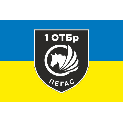 Флаг РУБпАК «Пегас» 106 ОБрТрО ВСУ. Вариант-01