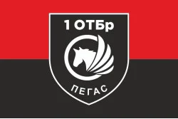 Прапор РУБпАК «Пегас» 106 ОБрТрО ЗСУ. Варіант-02 Прапор РУБпАК «Пегас» 106 ОБрТрО ЗСУ. Варіант-02