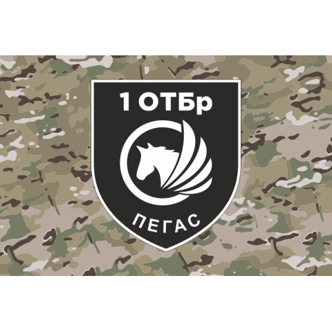 Флаг РУБпАК «Пегас» 106 ОБрТрО ВСУ. Вариант-04