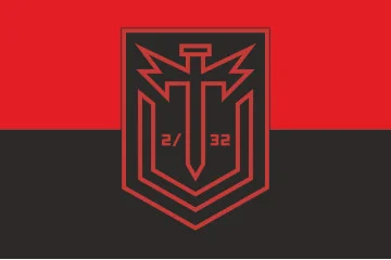 Флаг Роты ударных БПЛА «Thunder Division» 2 МЕХБАТ 32 ОМБр ВСУ. Вариант-02 Флаг Роты ударных БПЛА «Thunder Division» 2 МЕХБАТ 32 ОМБр ВСУ. Вариант-02