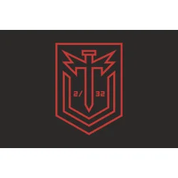 Флаг Роты ударных БПЛА «Thunder Division» 2 МЕХБАТ 32 ОМБр ВСУ. Вариант-06 Флаг Роты ударных БПЛА «Thunder Division» 2 МЕХБАТ 32 ОМБр ВСУ. Вариант-06