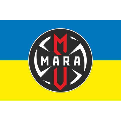 Флаг ББпС (Батальон беспилотных систем) «MARA» 66 ОМБр ВСУ. Вариант-01