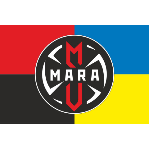 Флаг ББпС (Батальон беспилотных систем) «MARA» 66 ОМБр ВСУ. Вариант-04
