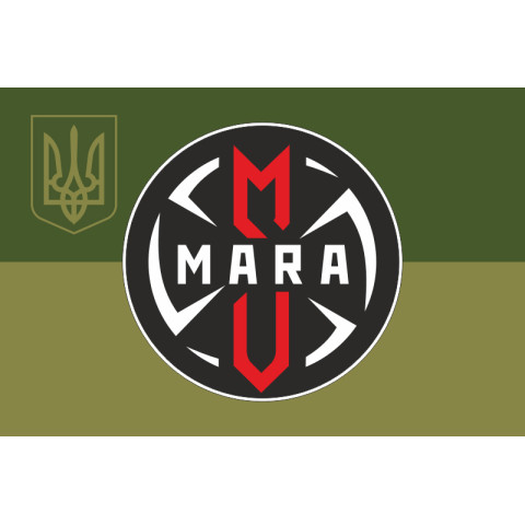 Флаг ББпС (Батальон беспилотных систем) «MARA» 66 ОМБр ВСУ. Вариант-05