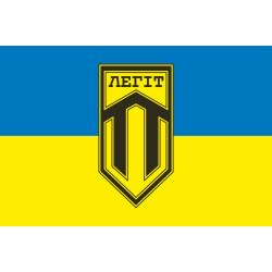 Прапор підрозділу аеророзвідки «Легіт» 129 ОБрТрО ЗСУ. Варіант-06