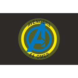 Флаг Подразделения ударных БпАК «Avengers» 1 СБ 54 ОМБр ВСУ. Вариант-06 Флаг Подразделения ударных БпАК «Avengers» 1 СБ 54 ОМБр ВСУ. Вариант-06