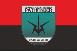 Прапор ББС «Pathfinder» 115 ОМБр ЗСУ. Варіант-02 Прапор ББС «Pathfinder» 115 ОМБр ЗСУ. Варіант-02