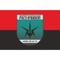 Флаг ББС «Pathfinder» 115 ОМБр ВСУ. Вариант-02 Флаг ББС «Pathfinder» 115 ОМБр ВСУ. Вариант-02