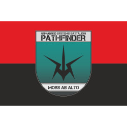 Флаг ББС «Pathfinder» 115 ОМБр ВСУ. Вариант-02 Флаг ББС «Pathfinder» 115 ОМБр ВСУ. Вариант-02