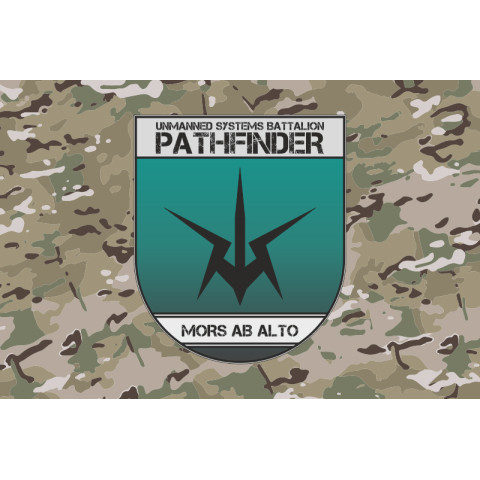 Флаг ББС «Pathfinder» 115 ОМБр ВСУ. Вариант-04 Флаг ББС «Pathfinder» 115 ОМБр ВСУ. Вариант-04