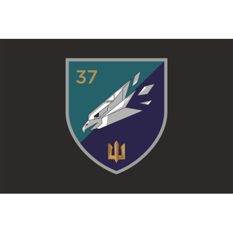 Прапор ББС (Батальйон безпілотних систем) «Mad Hawks» 37 ОБрМП ВМС ЗСУ. Варіант-14 Прапор ББС (Батальйон безпілотних систем) «Mad Hawks» 37 ОБрМП ВМС ЗСУ. Варіант-14