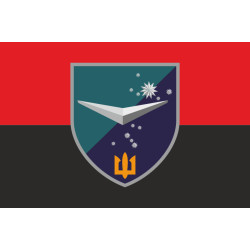 Прапор ББС (Батальйон безпілотних систем) «Вартові» 36 ОБрМП ВМС ЗСУ. Варіант-06