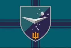 Флаг ББС (Батальон беспилотных систем) «Часовые» 36 ОБрМП ВМС ВСУ. Вариант-09