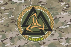 Прапор РУБпАК «Asgard» 28 ОМБр ВСУ. Варіант-04 Прапор РУБпАК «Asgard» 28 ОМБр ВСУ. Варіант-04