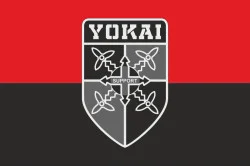 Флаг Подразделения БПЛА «Yokai» 2 БМП 35 ОБрМП ВМС ВСУ. Вариант-02