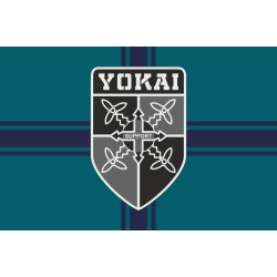 Флаг Подразделения БПЛА «Yokai» 2 БМП 35 ОБрМП ВМС ВСУ. Вариант-05