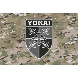 Флаг Подразделения БПЛА «Yokai» 2 БМП 35 ОБрМП ВМС ВСУ. Вариант-07