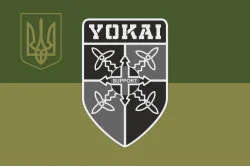 Флаг Подразделения БПЛА «Yokai» 2 БМП 35 ОБрМП ВМС ВСУ. Вариант-08 Флаг Подразделения БПЛА «Yokai» 2 БМП 35 ОБрМП ВМС ВСУ. Вариант-08
