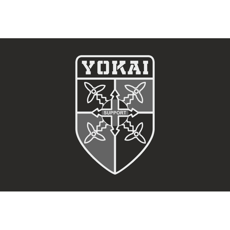 Флаг Подразделения БПЛА «Yokai» 2 БМП 35 ОБрМП ВМС ВСУ. Вариант-09 Флаг Подразделения БПЛА «Yokai» 2 БМП 35 ОБрМП ВМС ВСУ. Вариант-09