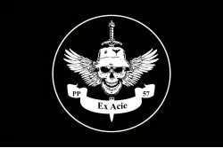 Прапор РУБпАК «Ex Acie» 57 ОМПБр ЗСУ. Варіант-06 Прапор РУБпАК «Ex Acie» 57 ОМПБр ЗСУ. Варіант-06