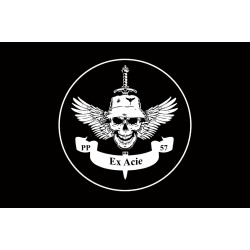 Флаг РУБпАК «Ex Acie» 57 ОМПБр ВСУ. Вариант-06