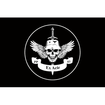 Флаг РУБпАК «Ex Acie» 57 ОМПБр ВСУ. Вариант-06