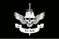 Прапор РУБпАК «Ex Acie» 57 ОМПБр ЗСУ. Варіант-07 Прапор РУБпАК «Ex Acie» 57 ОМПБр ЗСУ. Варіант-07