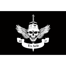 Флаг РУБпАК «Ex Acie» 57 ОМПБр ВСУ. Вариант-07