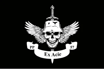 Прапор РУБпАК «Ex Acie» 57 ОМПБр ЗСУ. Варіант-07 Прапор РУБпАК «Ex Acie» 57 ОМПБр ЗСУ. Варіант-07