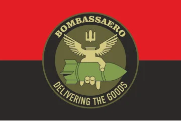 Прапор РУБпАК «Bombassaero» 95 ОДШБр ЗСУ. Варіант-02 Прапор РУБпАК «Bombassaero» 95 ОДШБр ЗСУ. Варіант-02
