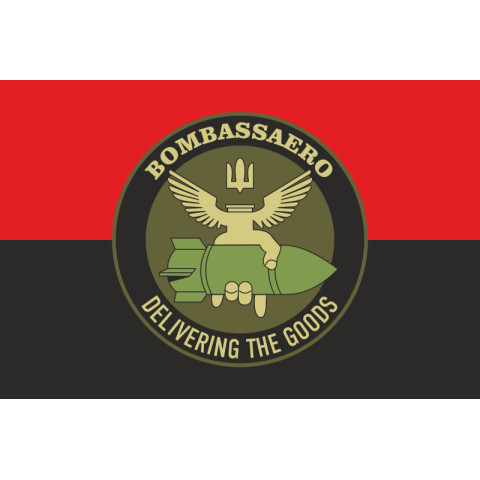 Прапор РУБпАК «Bombassaero» 95 ОДШБр ЗСУ. Варіант-02