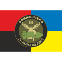 Прапор РУБпАК «Bombassaero» 95 ОДШБр ЗСУ. Варіант-03 Прапор РУБпАК «Bombassaero» 95 ОДШБр ЗСУ. Варіант-03