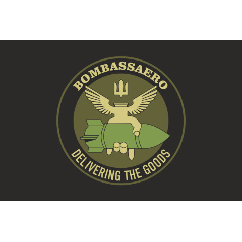 Прапор РУБпАК «Bombassaero» 95 ОДШБр ЗСУ. Варіант-06