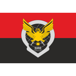 Флаг РУБпАК «KARA» 63 ОМБр ВСУ. Вариант-02 Флаг РУБпАК «KARA» 63 ОМБр ВСУ. Вариант-02