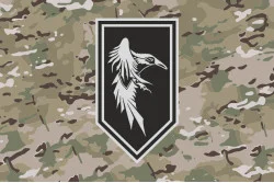 Флаг Подразделения БПЛА «Primus» 1 ШБ 3 ОШБр ВСУ. Вариант-04