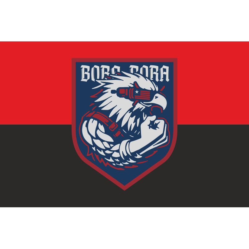 Флаг РУБпАК «Bora Bora» 2 ПДБ 25 ОВДБр ВСУ. Вариант-02 Флаг РУБпАК «Bora Bora» 2 ПДБ 25 ОВДБр ВСУ. Вариант-02