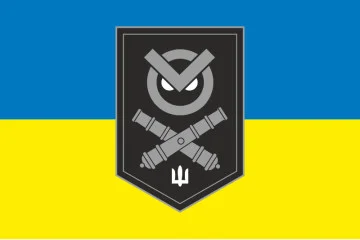 Флаг БУАР (батарея управления и артиллерийской разведки) 67 ОМБр ВСУ. Вариант-01