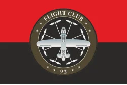 Флаг Роты разведывательных БПЛА «Flight Club» 92 ОМБр ВСУ. Вариант-02 Флаг Роты разведывательных БПЛА «Flight Club» 92 ОМБр ВСУ. Вариант-02