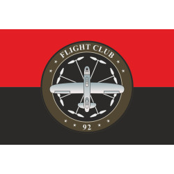 Флаг Роты разведывательных БПЛА «Flight Club» 92 ОМБр ВСУ. Вариант-02 Флаг Роты разведывательных БПЛА «Flight Club» 92 ОМБр ВСУ. Вариант-02