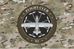 Флаг Роты разведывательных БПЛА «Flight Club» 92 ОМБр ВСУ. Вариант-04 Флаг Роты разведывательных БПЛА «Flight Club» 92 ОМБр ВСУ. Вариант-04