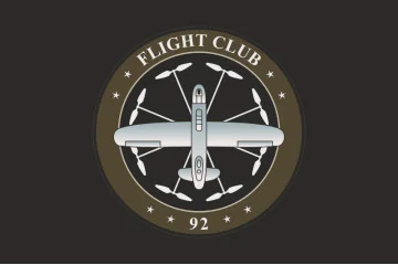 Прапор Роти розвідувальних БПЛА «Flight Club» 92 ОМБр ЗСУ. Варіант-06 Прапор Роти розвідувальних БПЛА «Flight Club» 92 ОМБр ЗСУ. Варіант-06