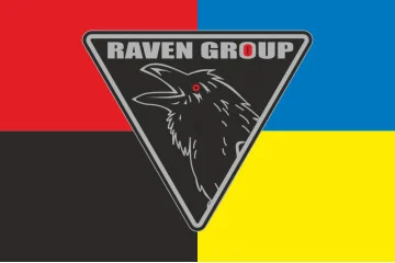 Флаг Роты аэроразведки УДА «Raven Group». Вариант-03