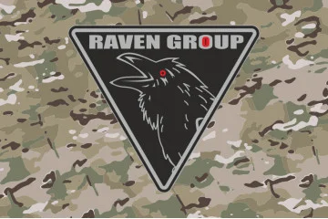 Флаг Роты аэроразведки УДА «Raven Group». Вариант-04
