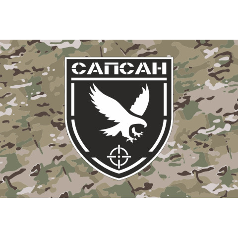 Прапор РУБпАК «Сапсан» 194 ПМБр ЗСУ. Варіант-06 Прапор РУБпАК «Сапсан» 194 ПМБр ЗСУ. Варіант-06