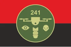 Прапор РУБпАК 205 ОБТрО 241 ОБрТрО ЗСУ. Варіант-02