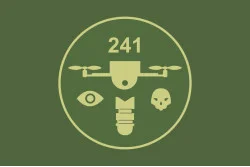 Прапор РУБпАК 205 ОБТрО 241 ОБрТрО ЗСУ. Варіант-06